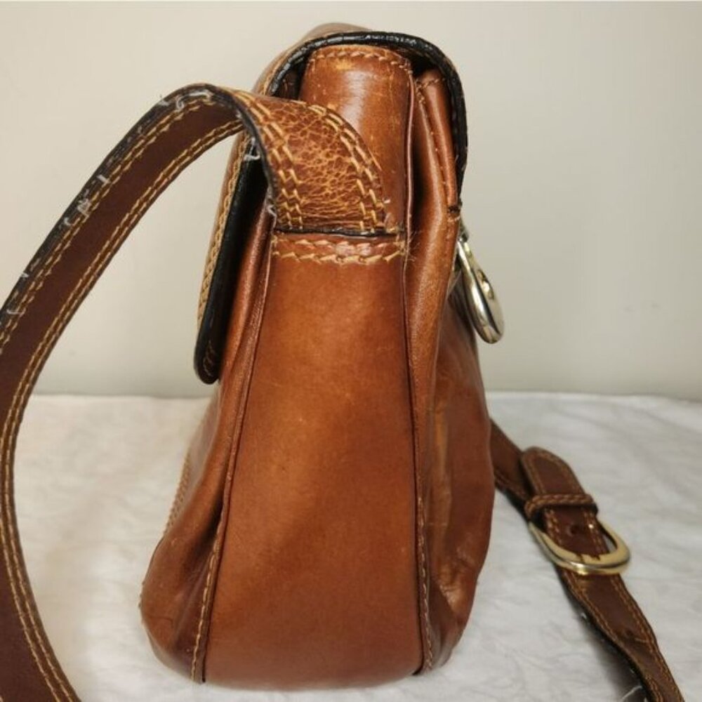 Engs Burg VTG 70s leather shoulder purse - Picture 3 of 15